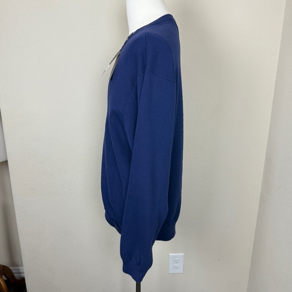 NWT - Pebble Beach Men’s V Neck Cotton Sweater | Size XL | Navy - Picture 8 of 10